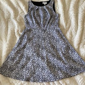 ELLE grey and black dress